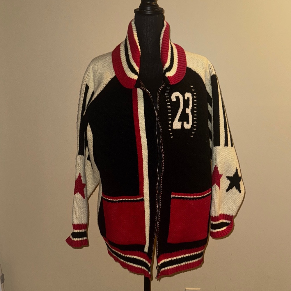 Jaded London Black and Red Varsity Jacket